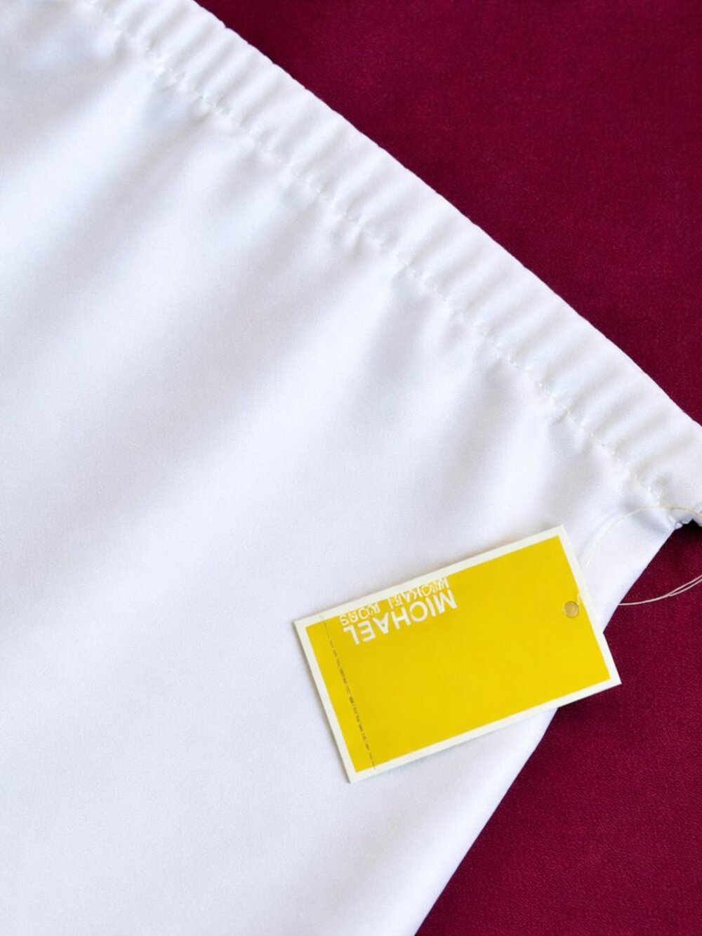 MICHAEL KORS Large Logo Woven Dust Bag - White Draw String - Picture 6 of 8